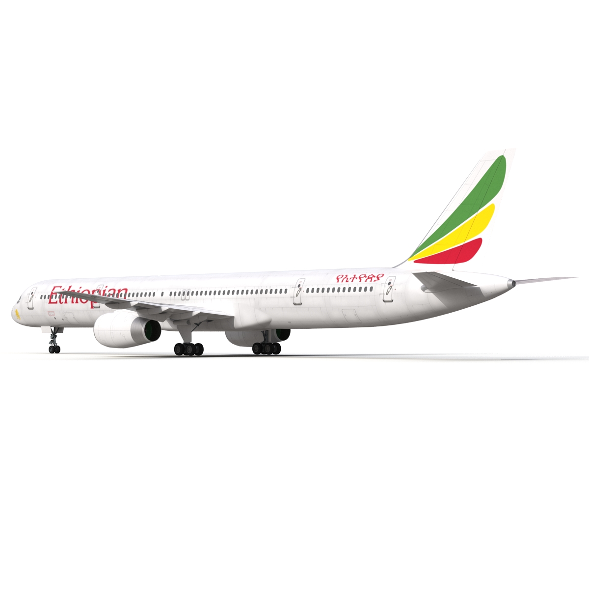 3D Boeing 757 300 Ethiopian Airlines model