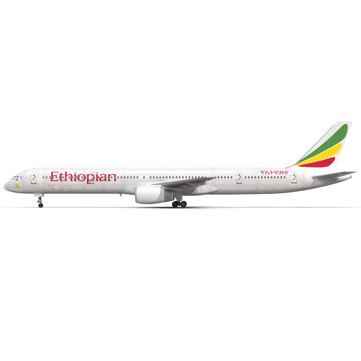 3D Boeing 757 300 Ethiopian Airlines model