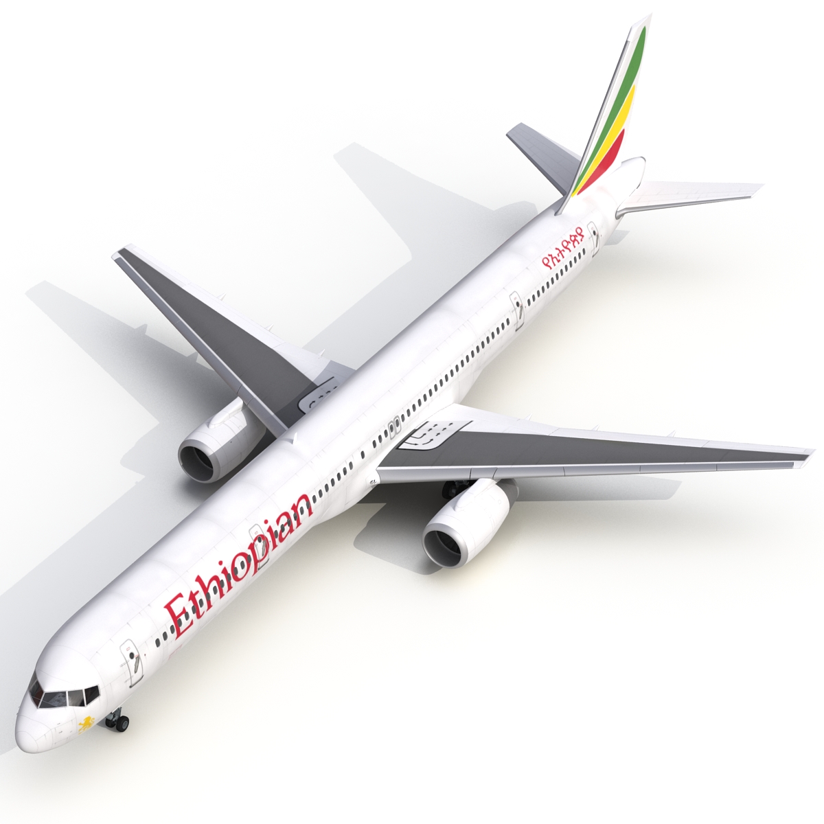 3D Boeing 757 300 Ethiopian Airlines model