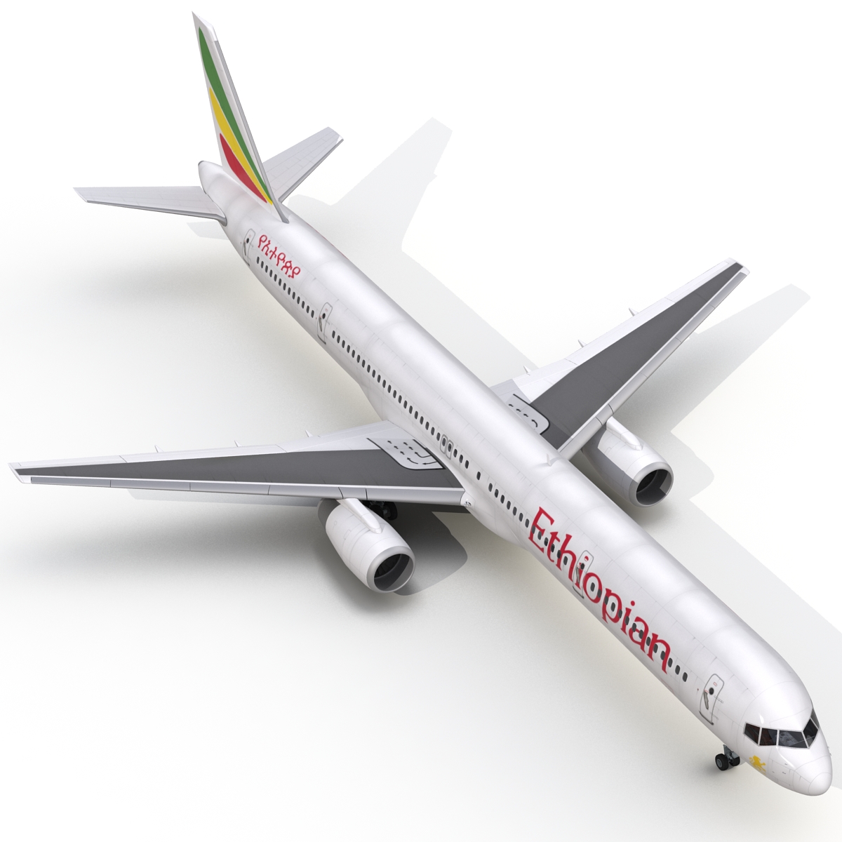 3D Boeing 757 300 Ethiopian Airlines model