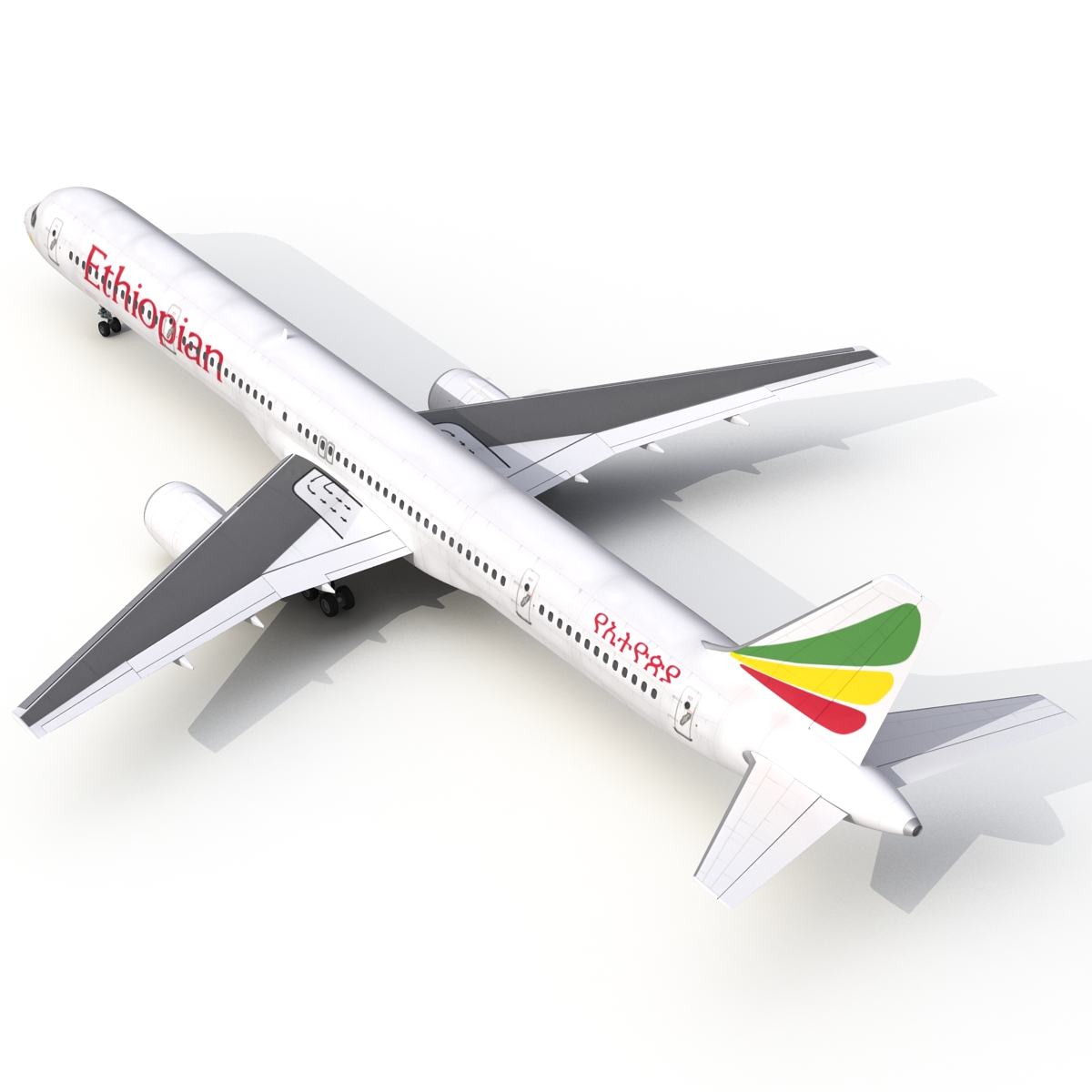 3D Boeing 757 300 Ethiopian Airlines model