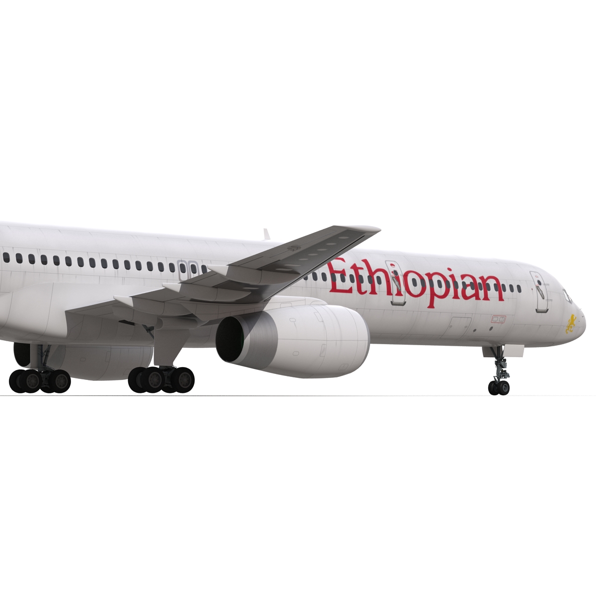 3D Boeing 757 300 Ethiopian Airlines model