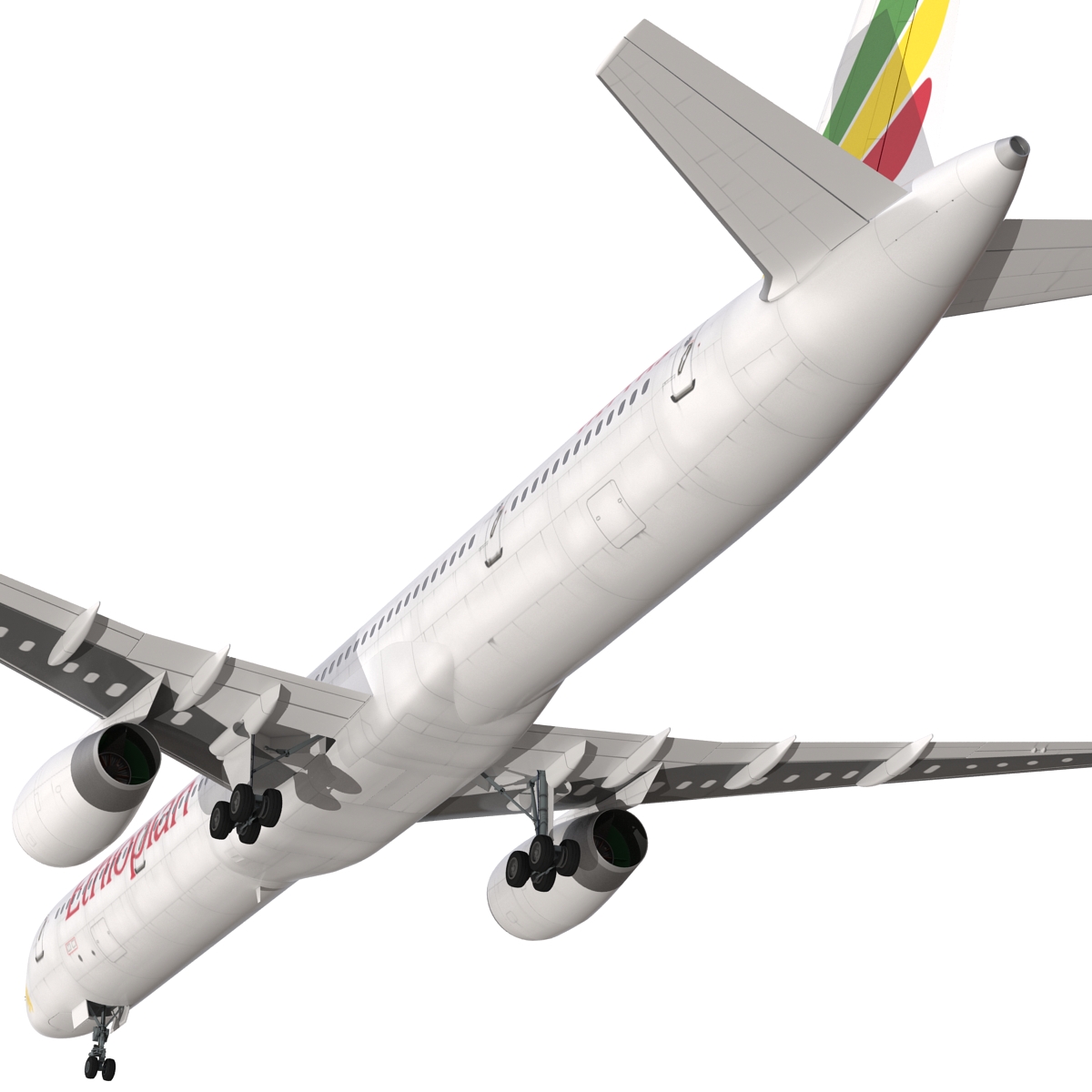 3D Boeing 757 300 Ethiopian Airlines model