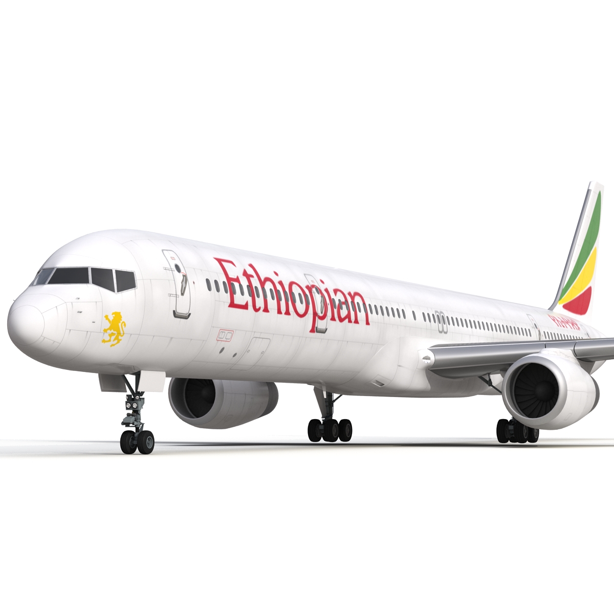 3D Boeing 757 300 Ethiopian Airlines model