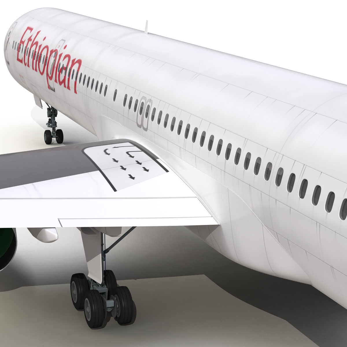 3D Boeing 757 300 Ethiopian Airlines model