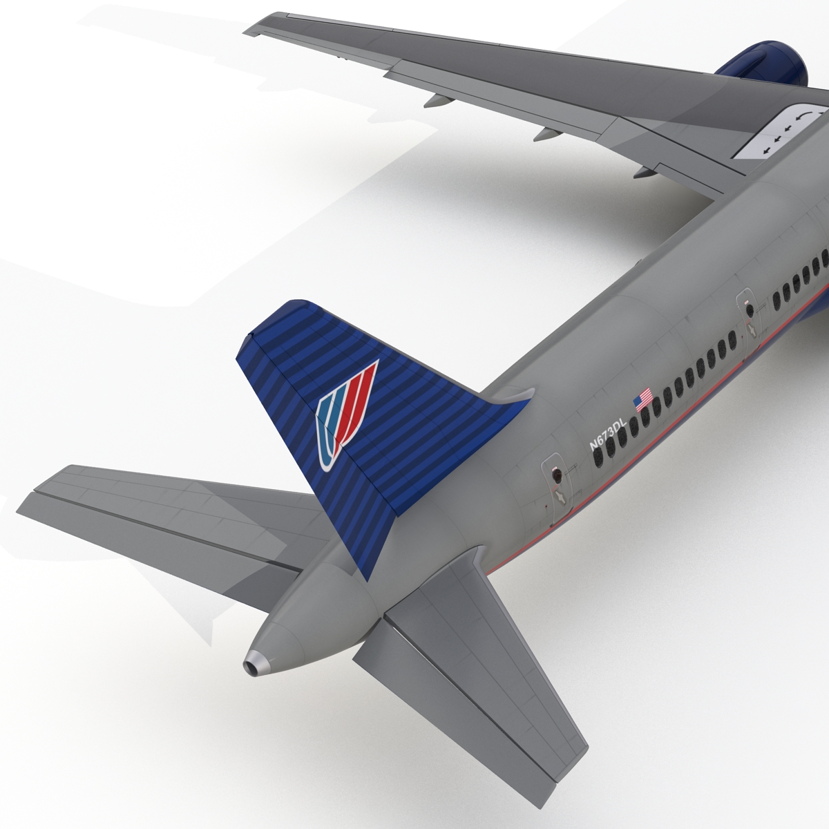 3D model Boeing 757 300 United Airlines