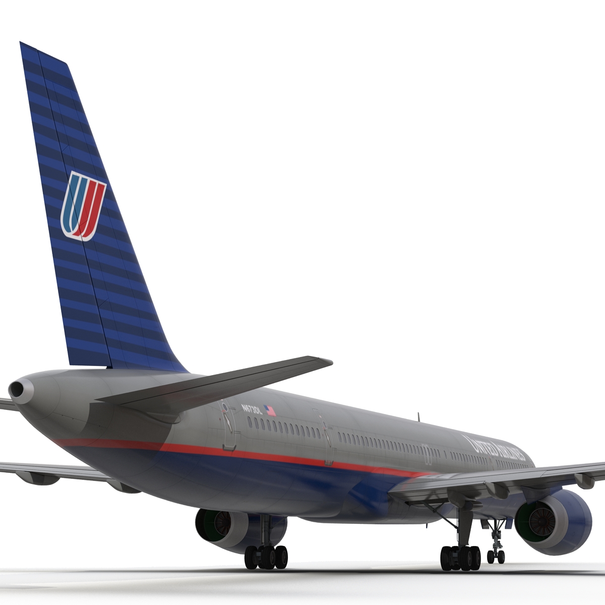 3D model Boeing 757 300 United Airlines