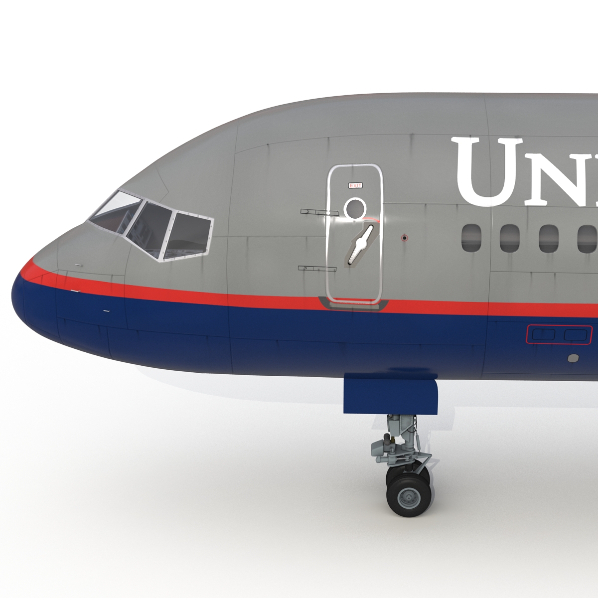 3D model Boeing 757 300 United Airlines