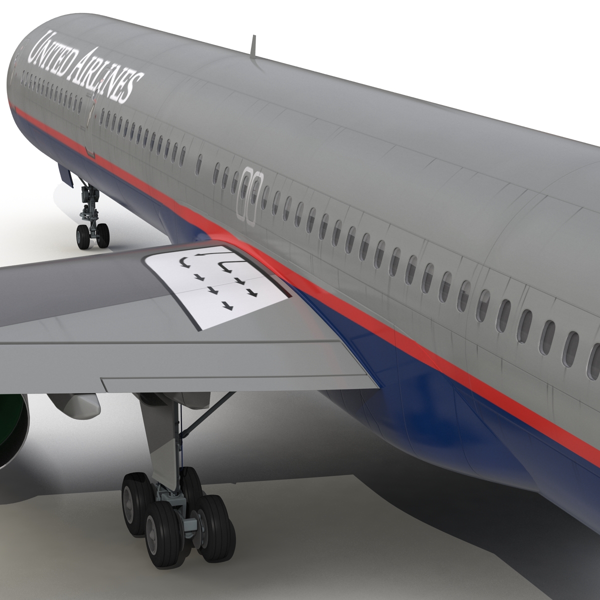 3D model Boeing 757 300 United Airlines