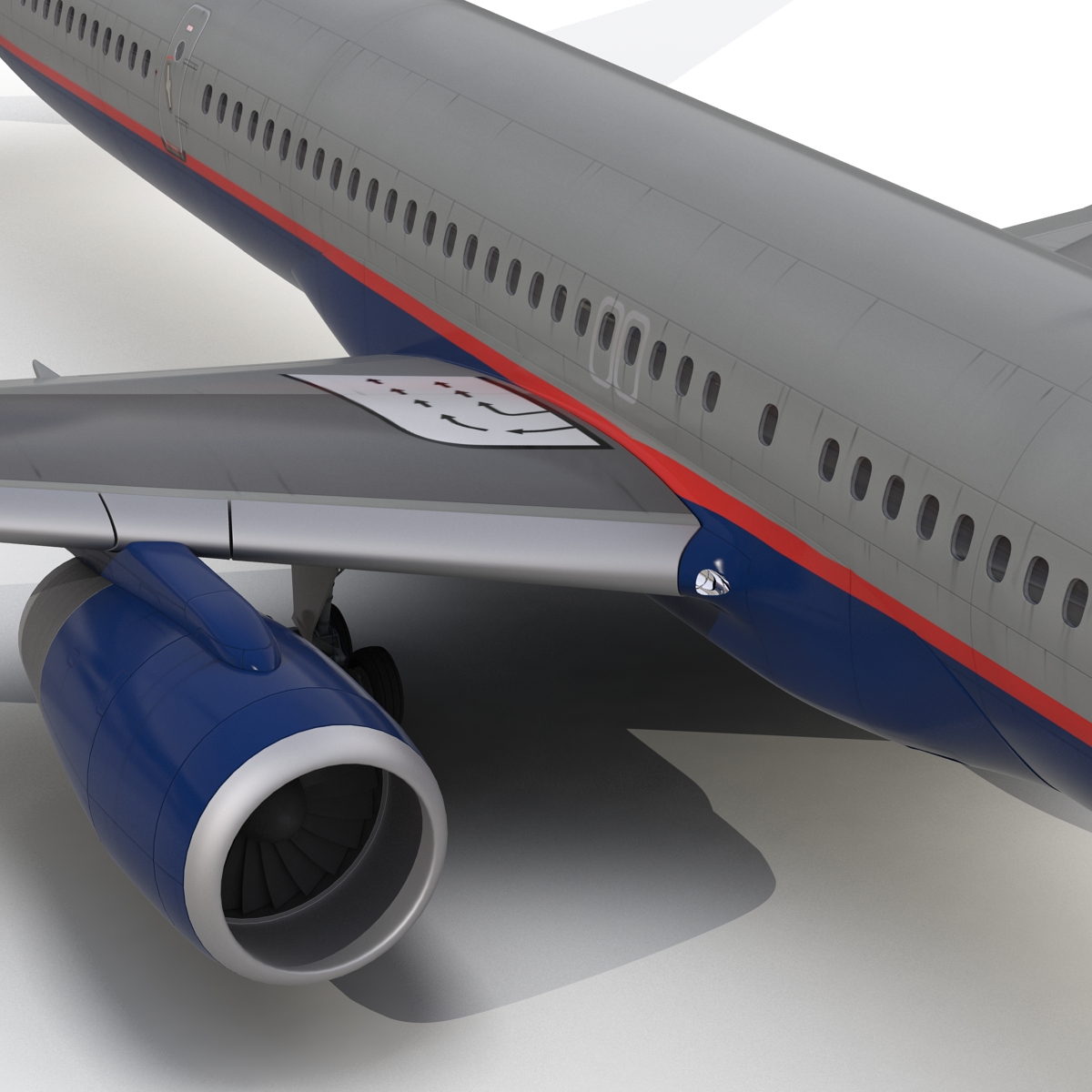 3D model Boeing 757 300 United Airlines