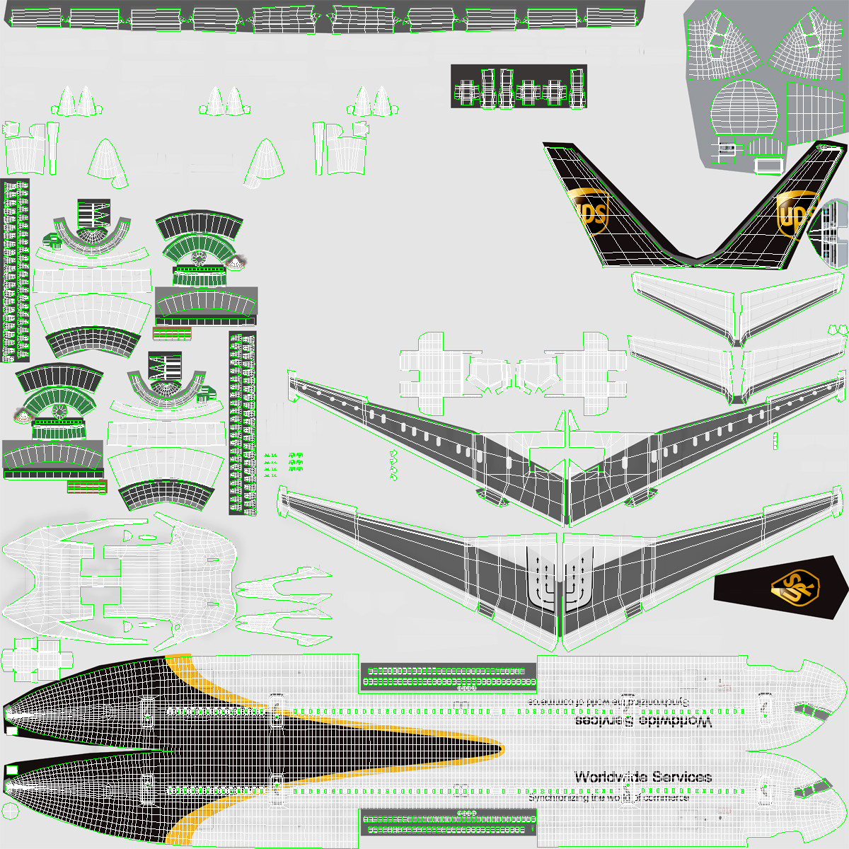 Boeing 757 300 UPS Airlines 3D