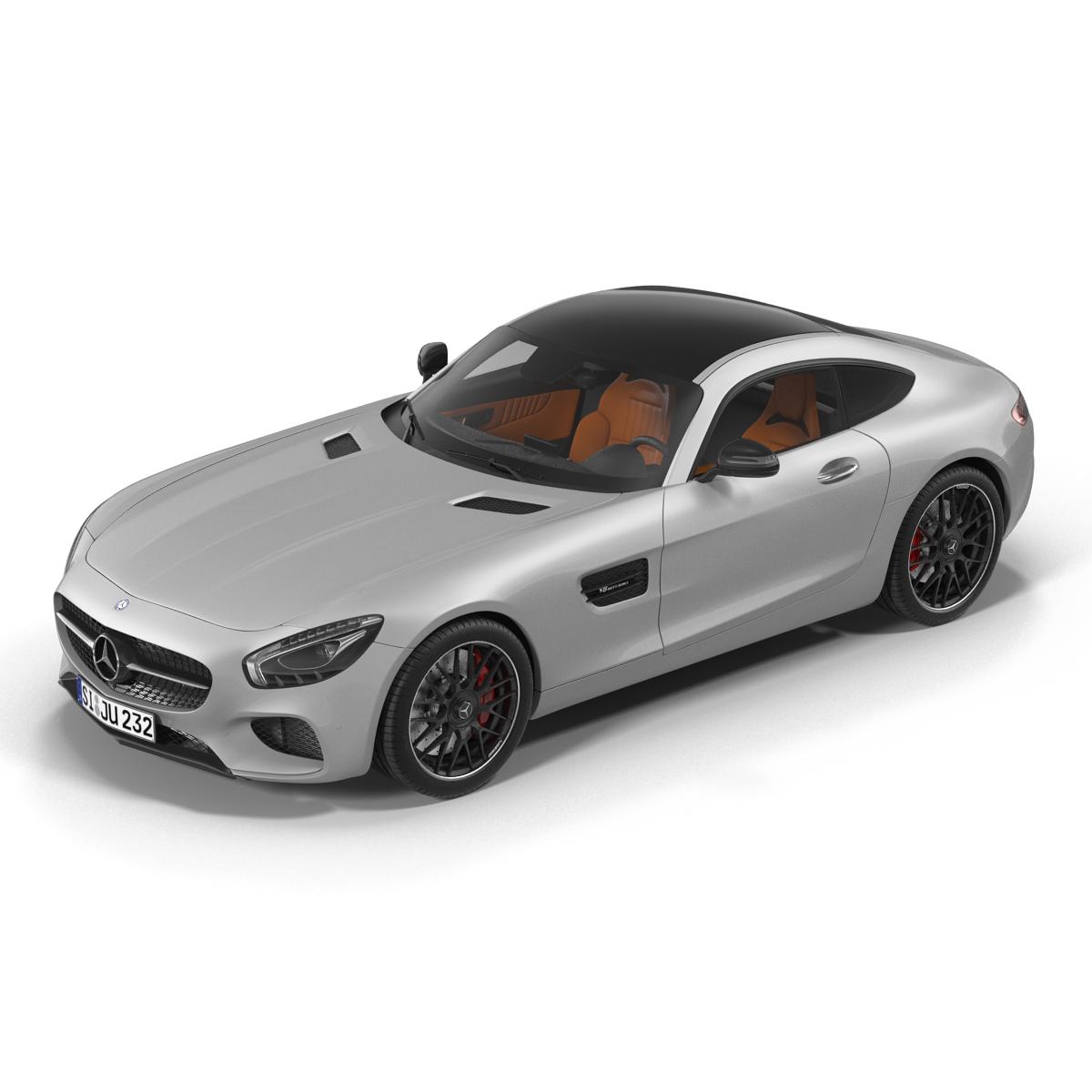 3D Mercedes Benz AMG GT 2016 Simple Interior