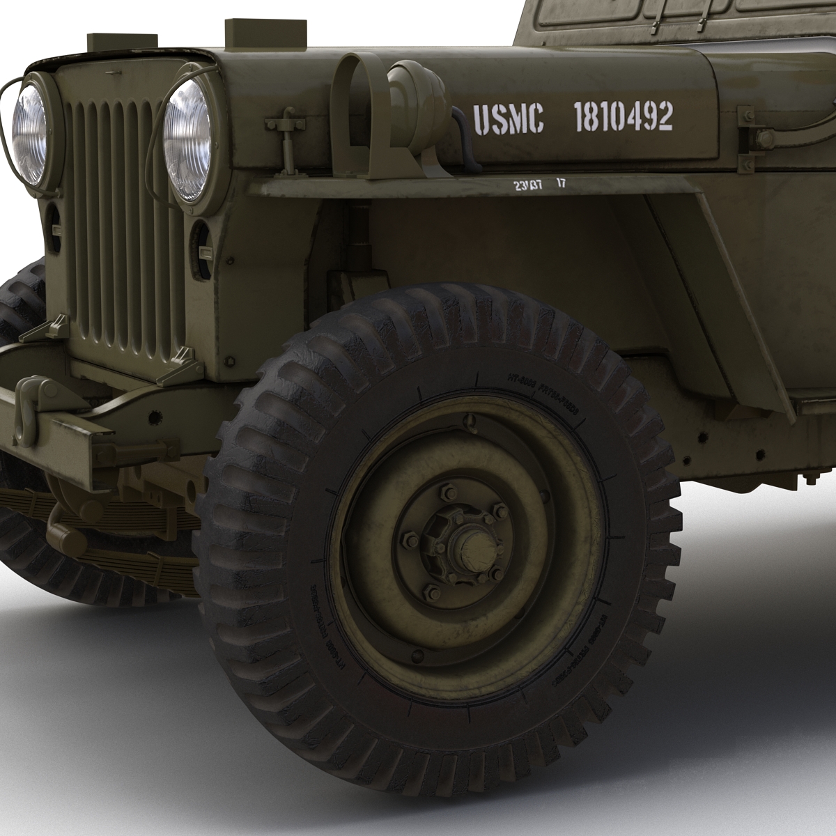 Jeep Willys M38 Rigged 3D