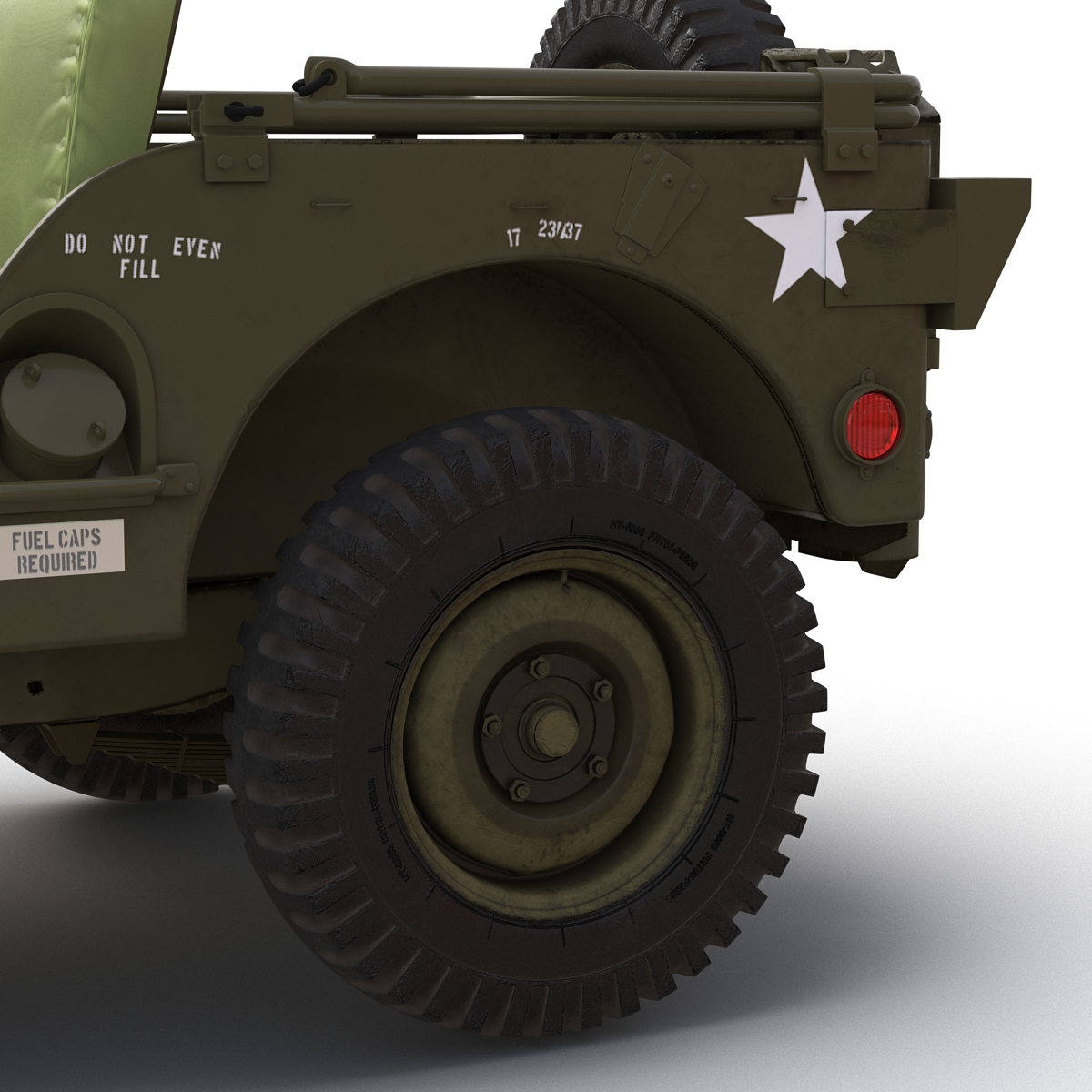 Jeep Willys M38 Rigged 3D