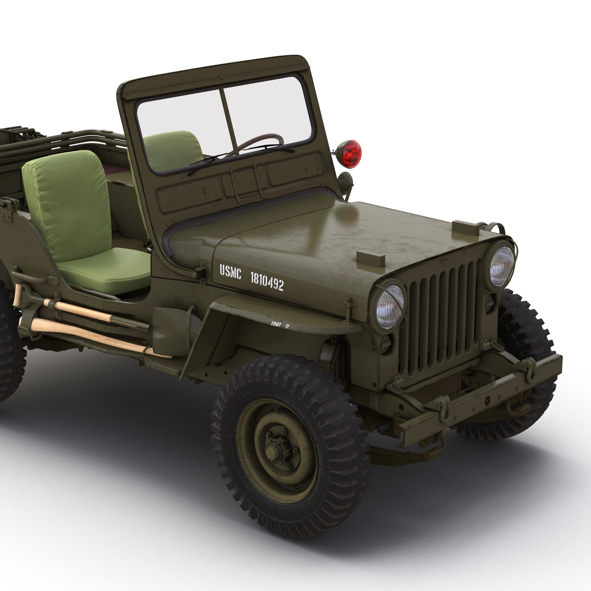 Jeep Willys M38 Rigged 3D