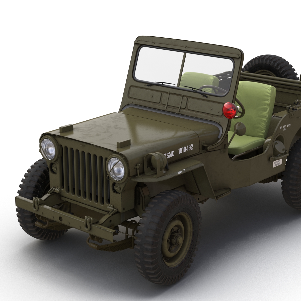 Jeep Willys M38 Rigged 3D