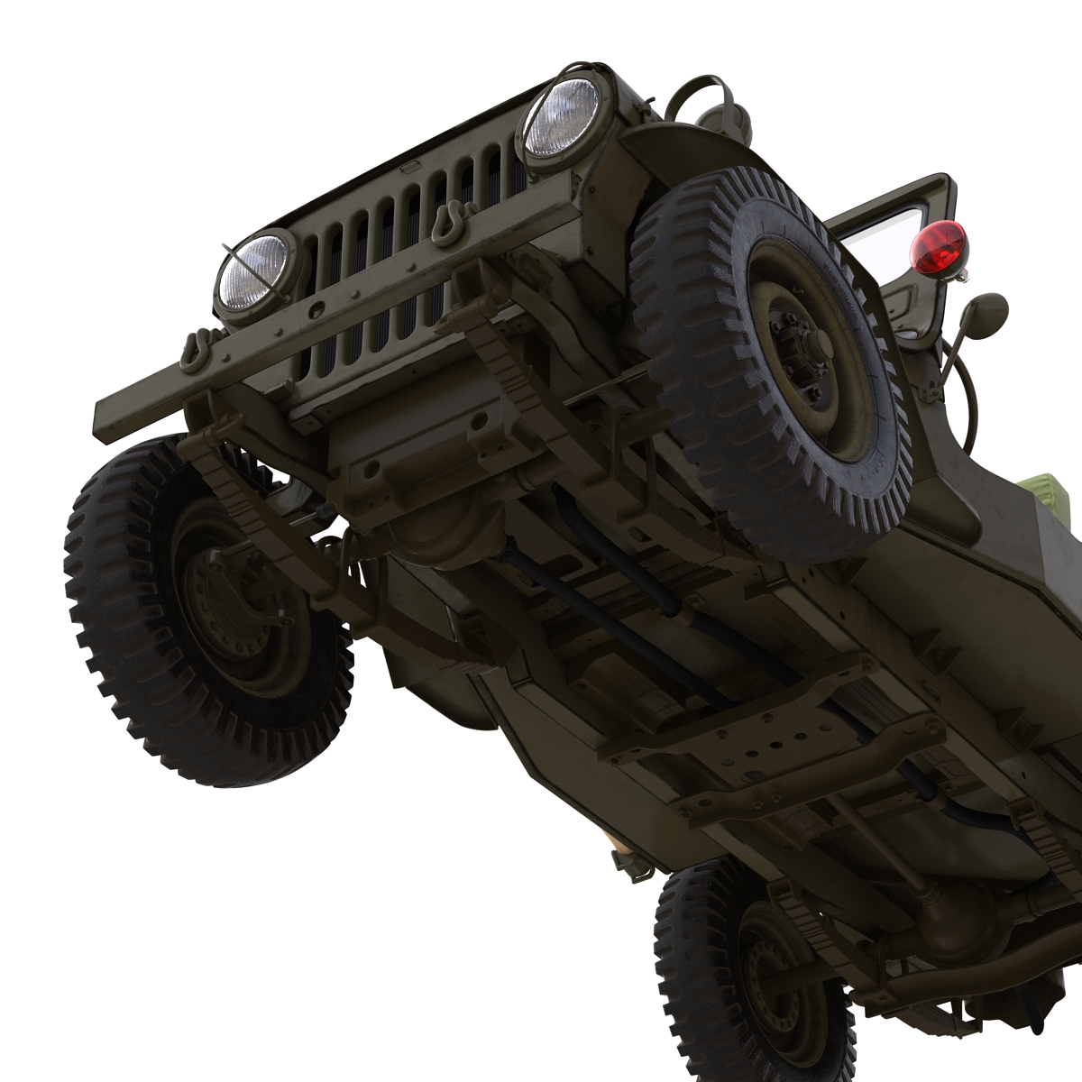 Jeep Willys M38 Rigged 3D