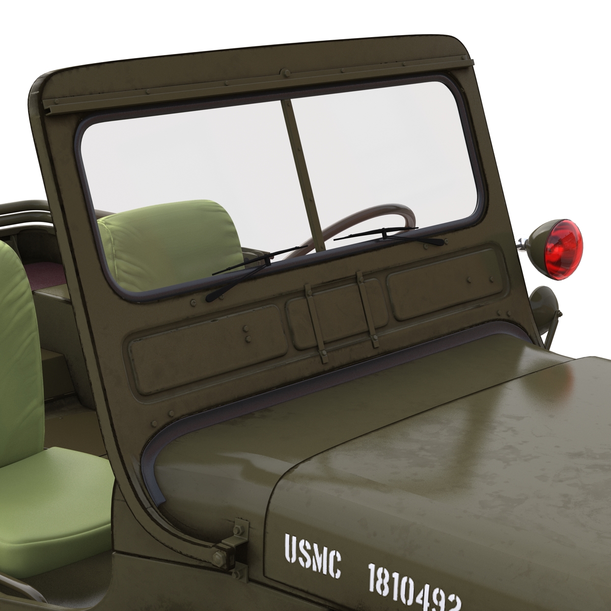 Jeep Willys M38 Rigged 3D