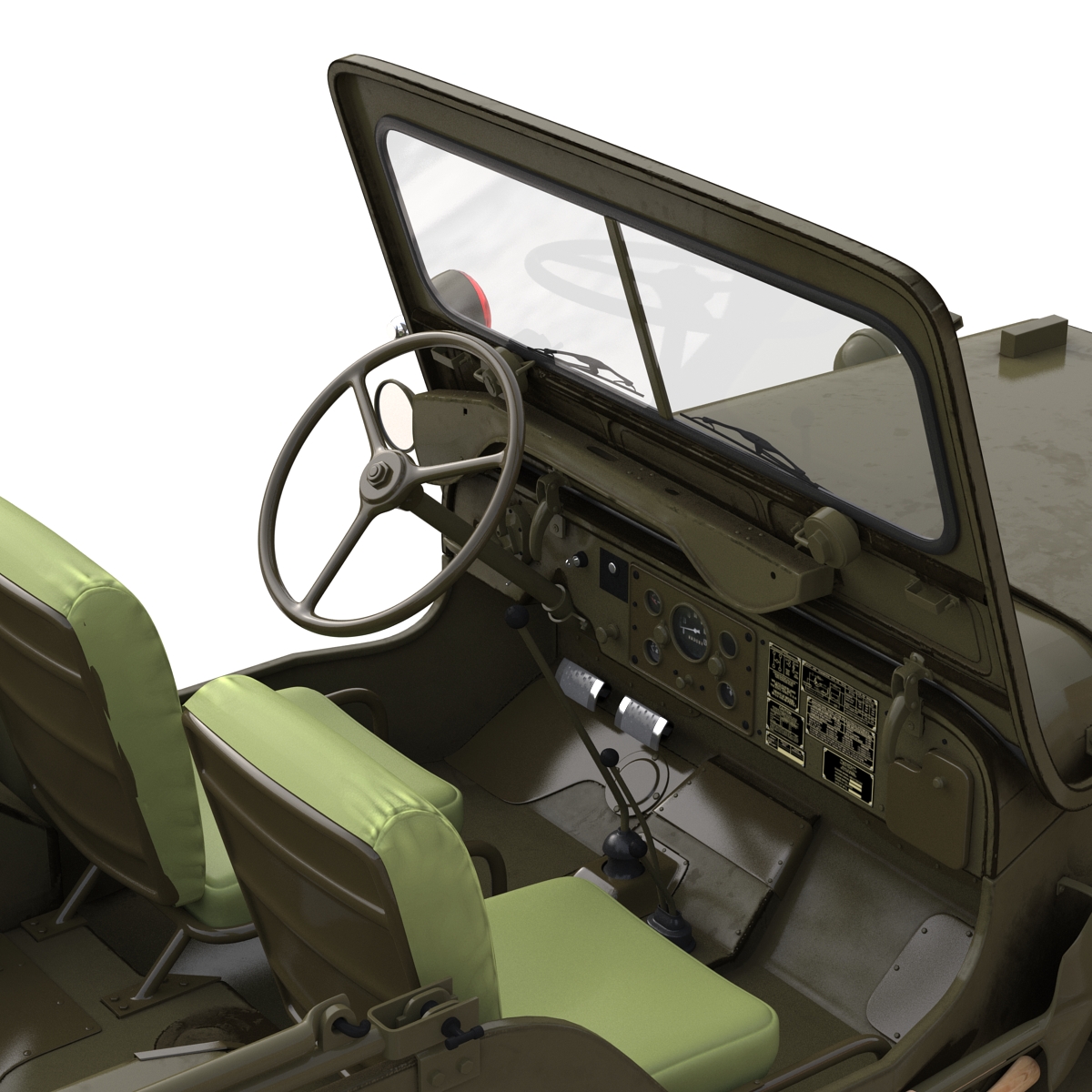 Jeep Willys M38 Rigged 3D