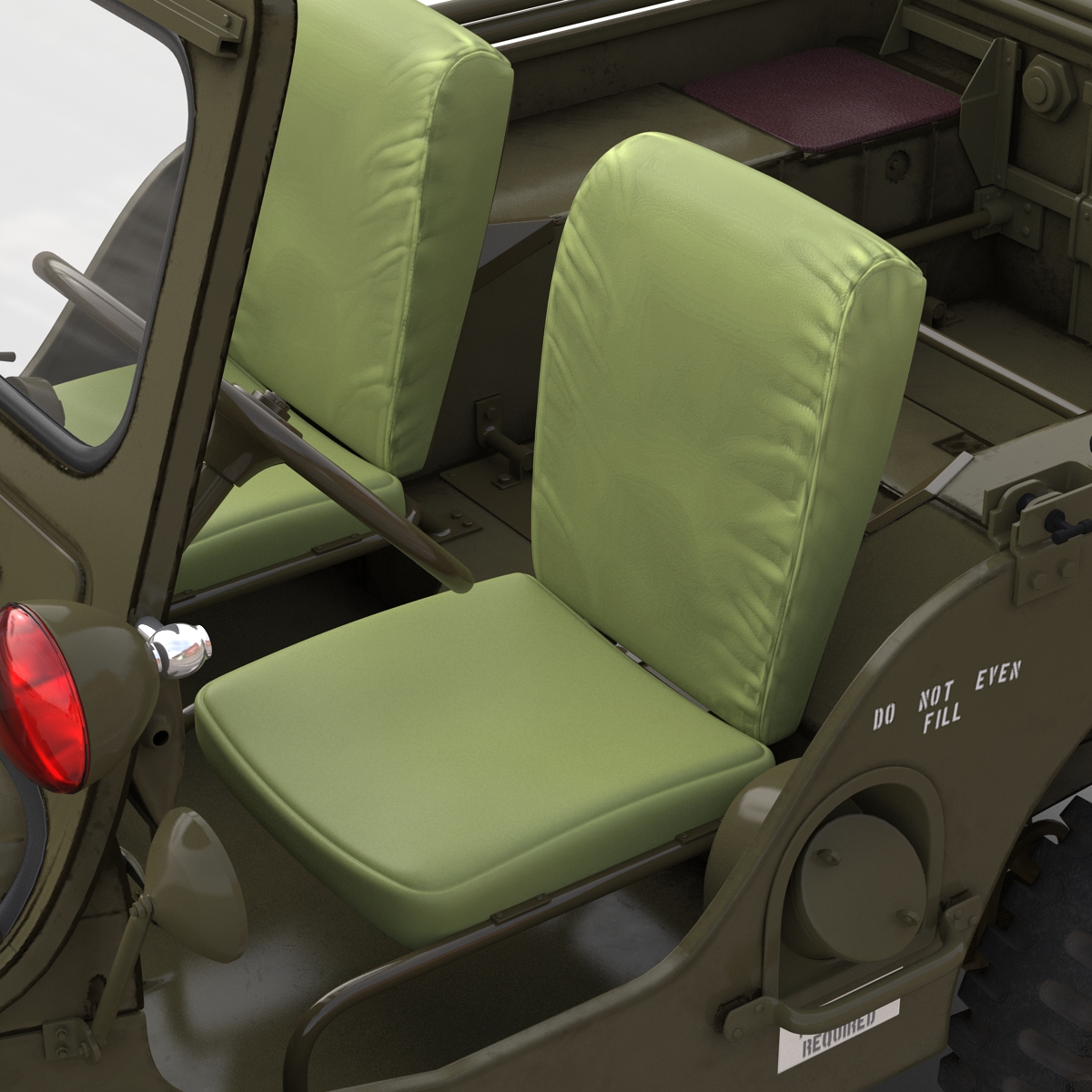 Jeep Willys M38 Rigged 3D