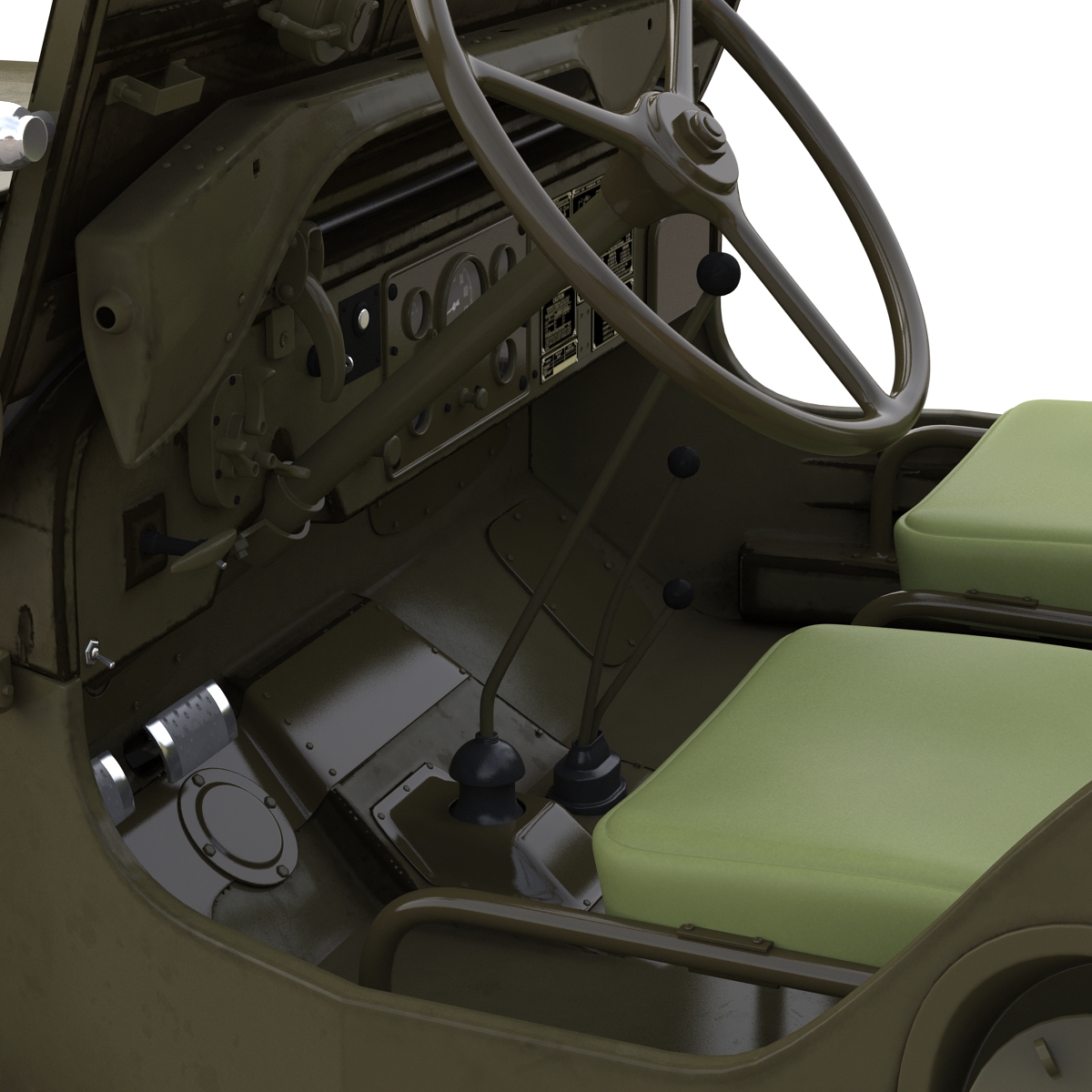 Jeep Willys M38 Rigged 3D