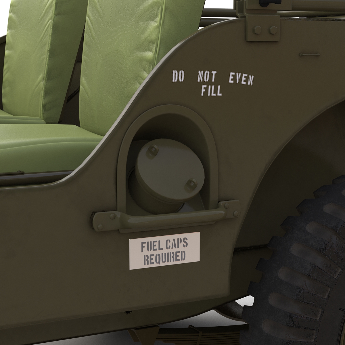 Jeep Willys M38 Rigged 3D