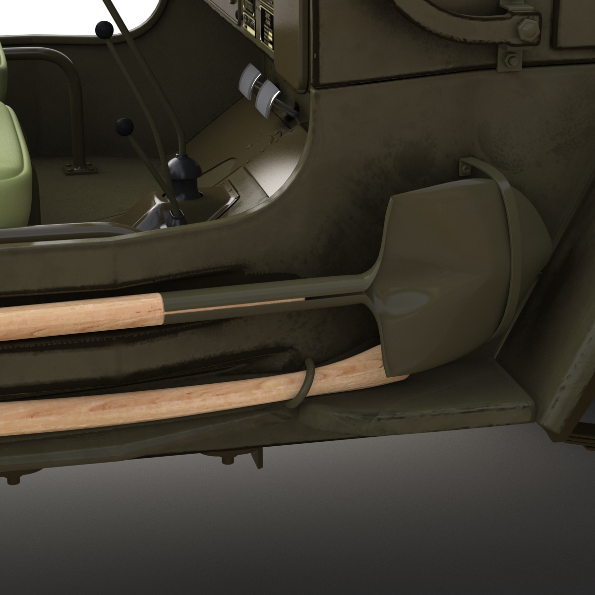 Jeep Willys M38 Rigged 3D