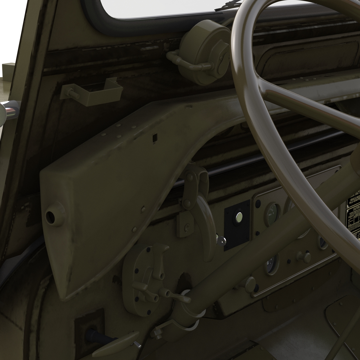 Jeep Willys M38 Rigged 3D