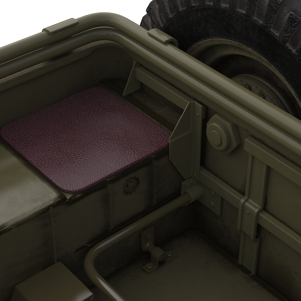 Jeep Willys M38 Rigged 3D