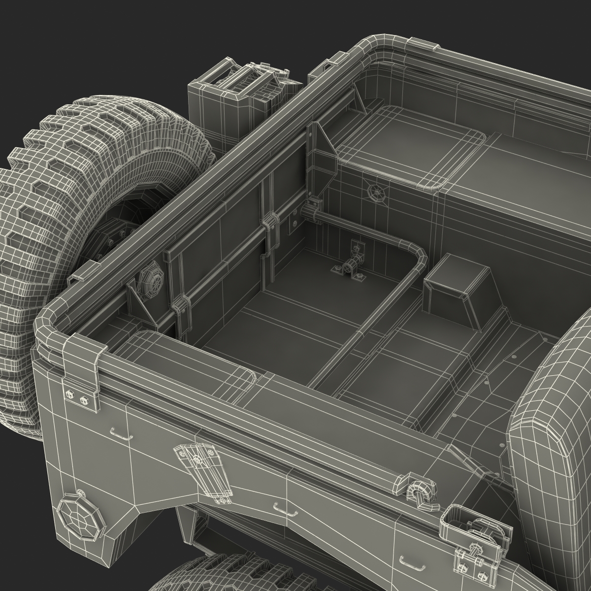 Jeep Willys M38 Rigged 3D