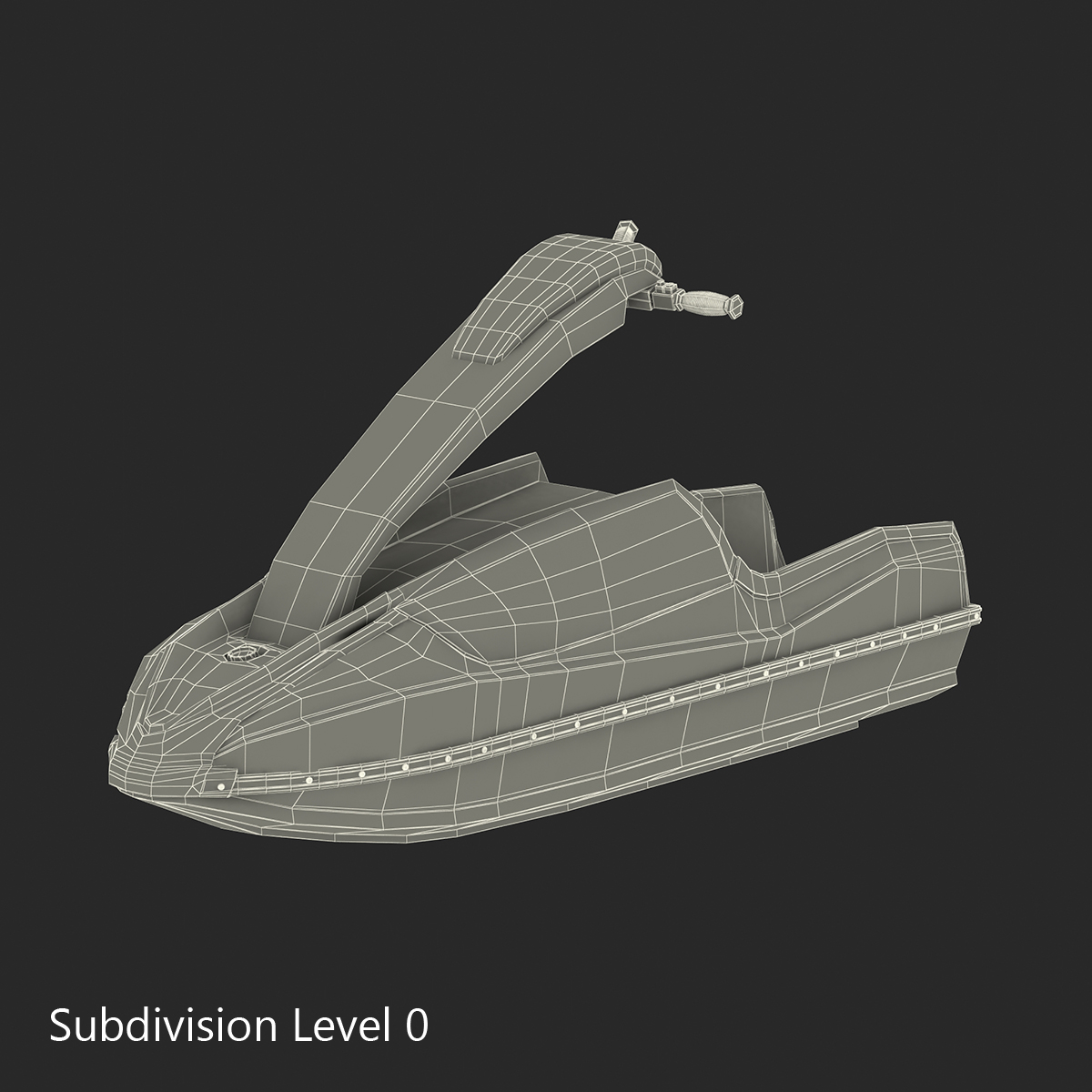 3D model Sport Water Scooter Kawasaki Rigged