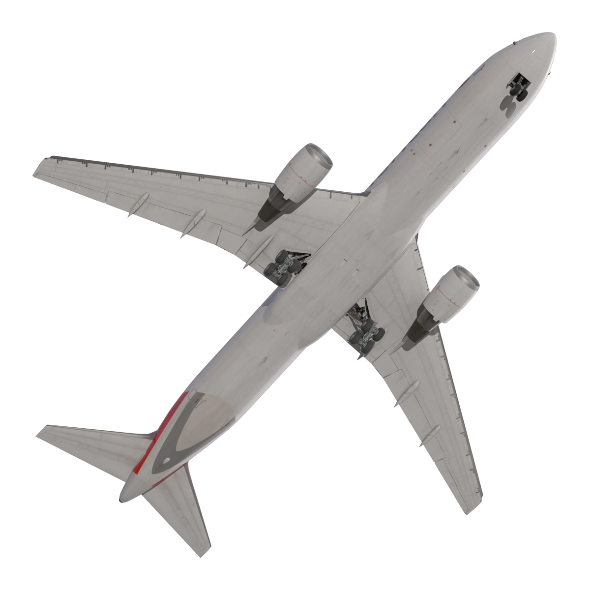 Boeing 767 300 American Airlines Rigged 3D model