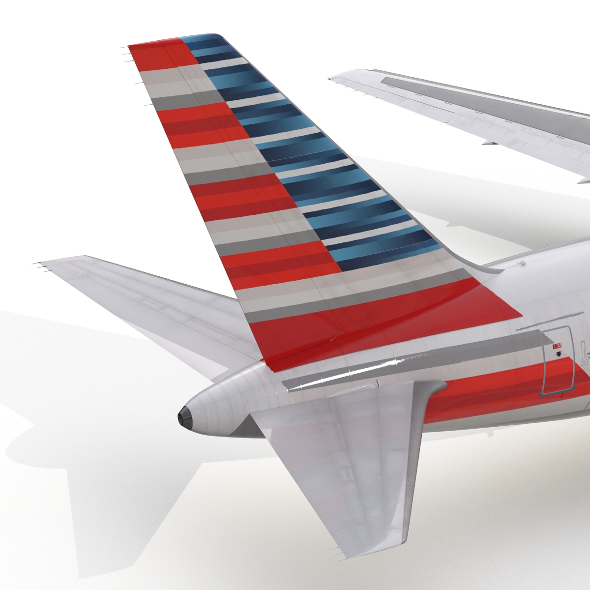 Boeing 767 300 American Airlines Rigged 3D model