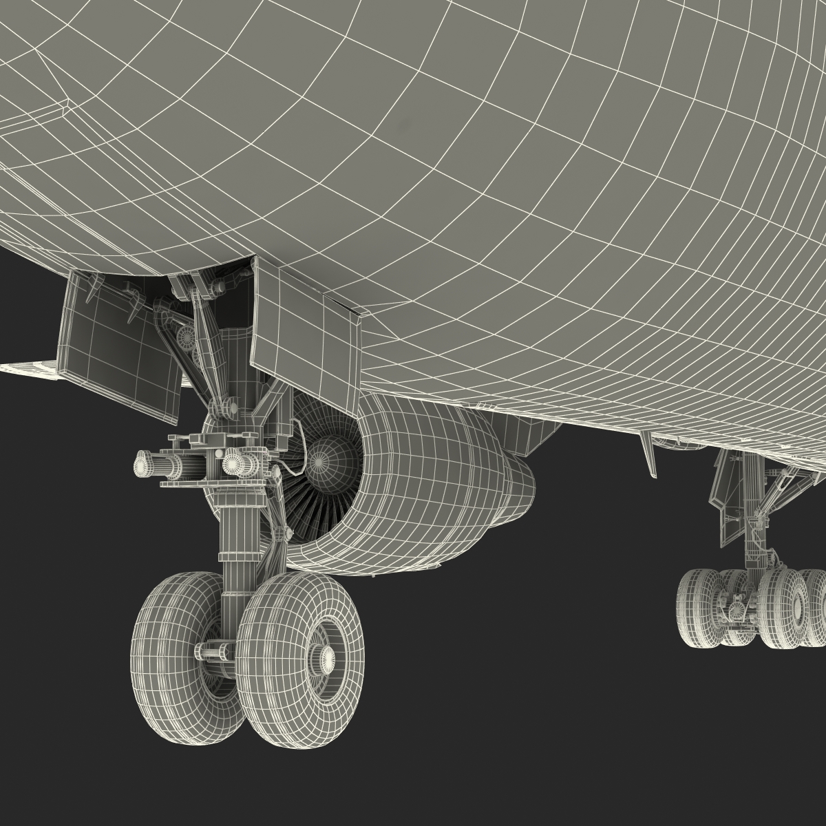 Boeing 767 300 American Airlines Rigged 3D model