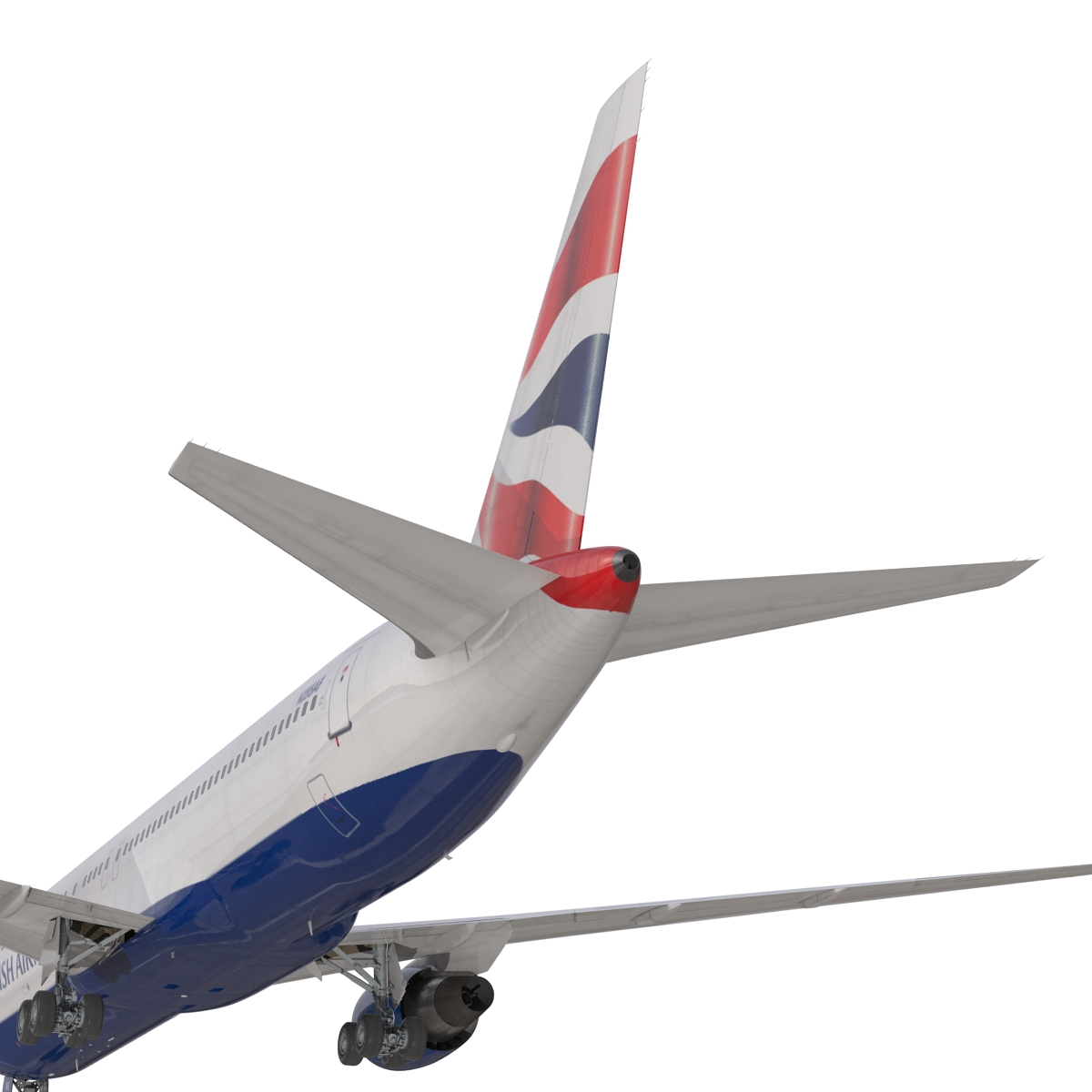 Boeing 767 300 British Airways Rigged 3D