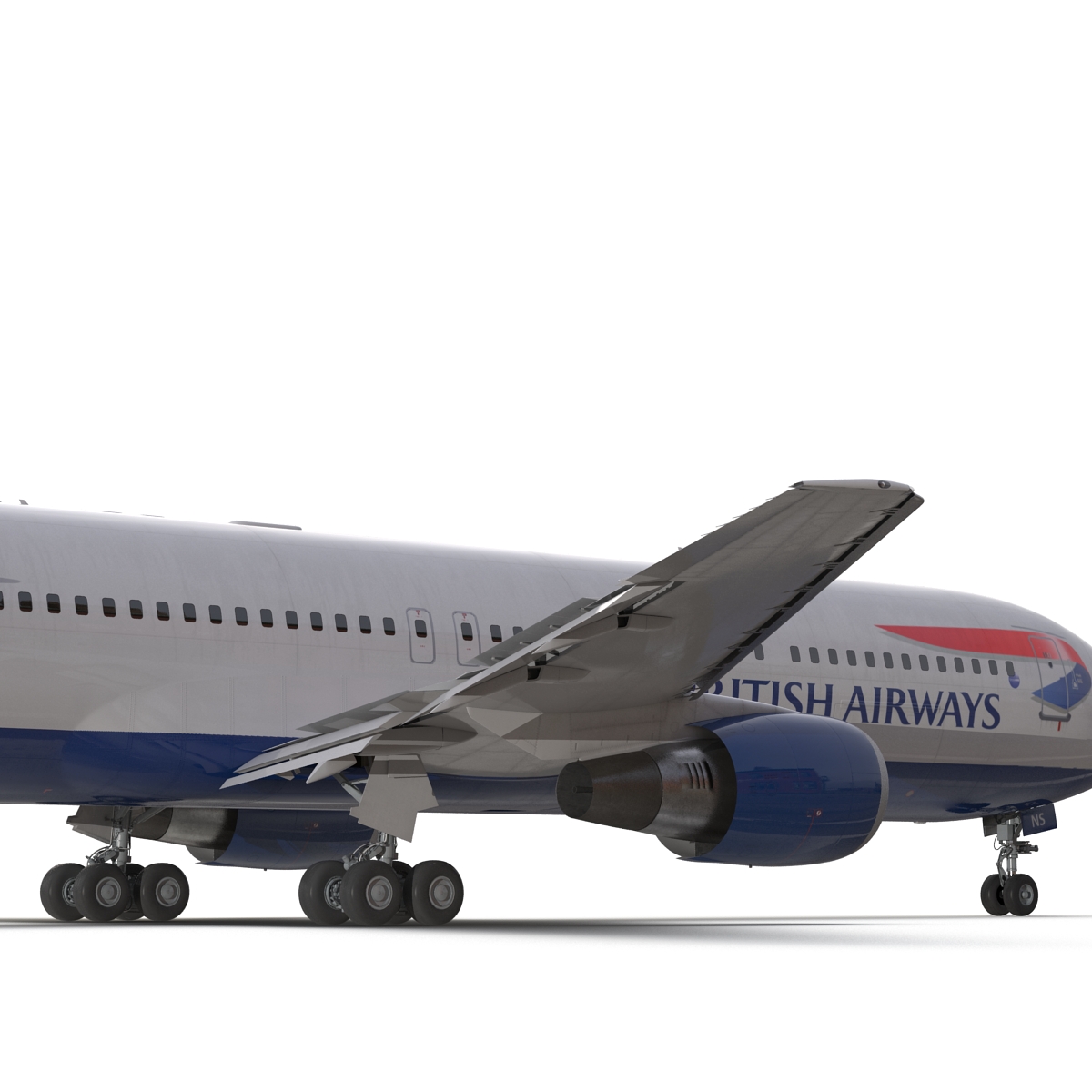 3D model Boeing 767 300 British Airways