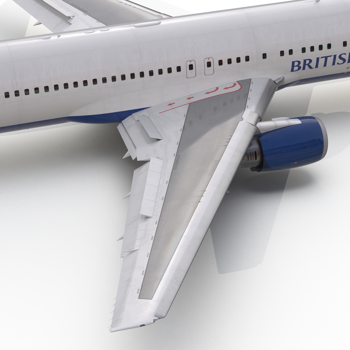 Boeing 767 300 British Airways Rigged 3D