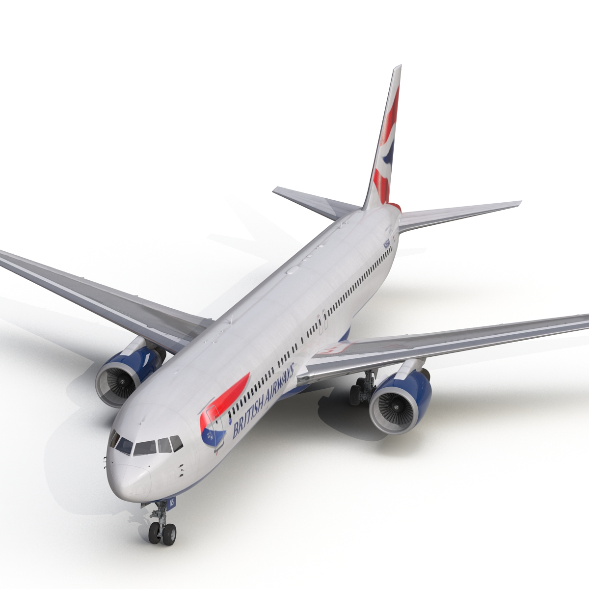 3D model Boeing 767 300 British Airways