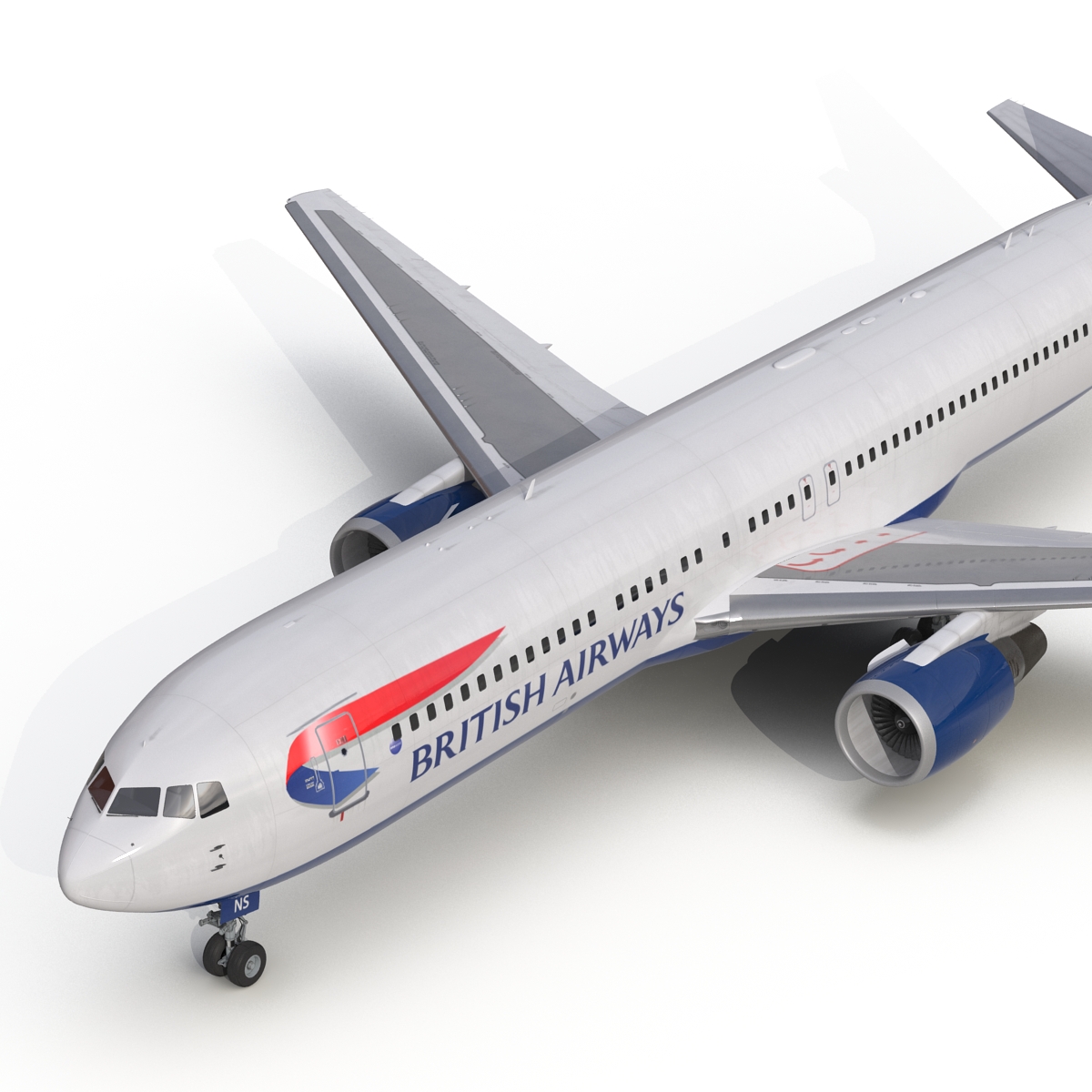 3D model Boeing 767 300 British Airways