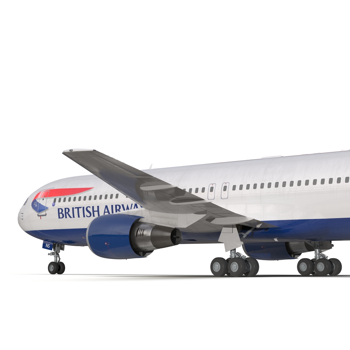 3D model Boeing 767 300 British Airways