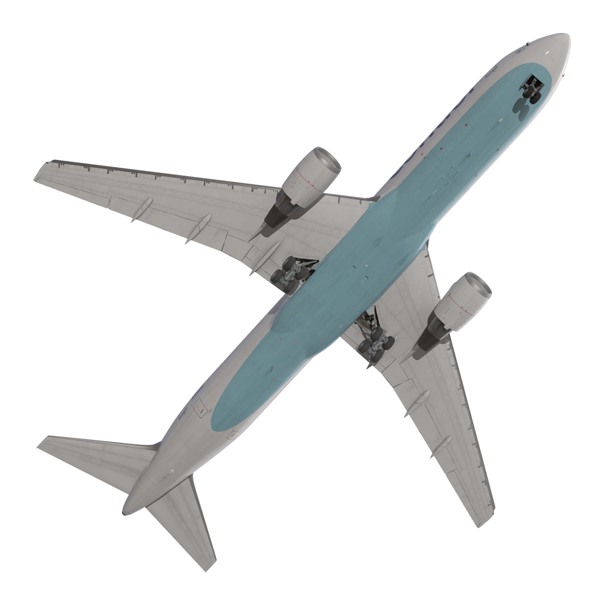 Boeing 767 300 Condor Flugdienst Rigged 3D model