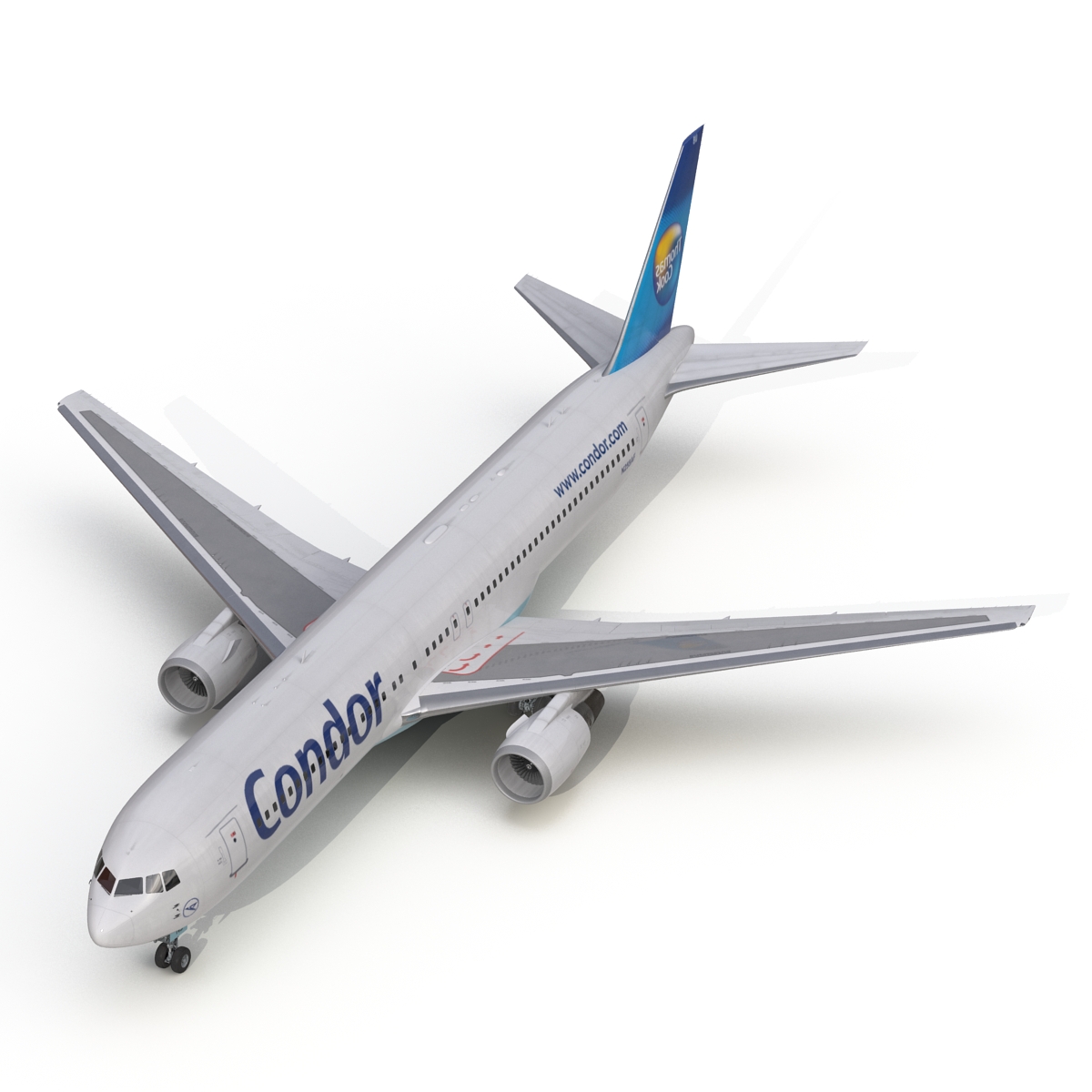 Boeing 767 300 Condor Flugdienst Rigged 3D model