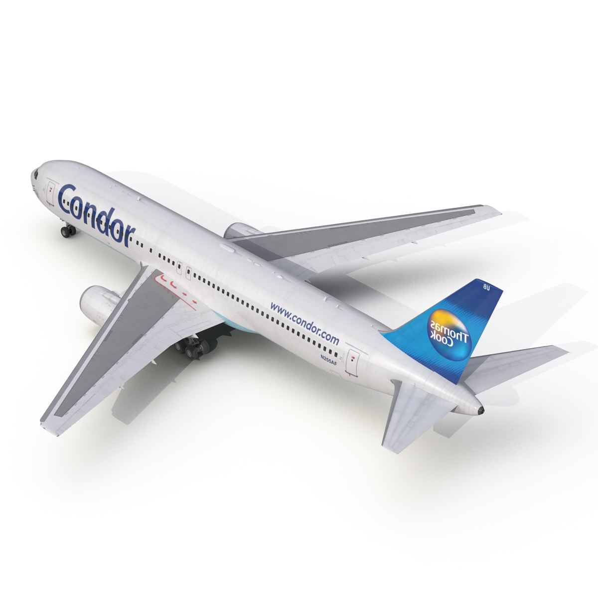 Boeing 767 300 Condor Flugdienst Rigged 3D model