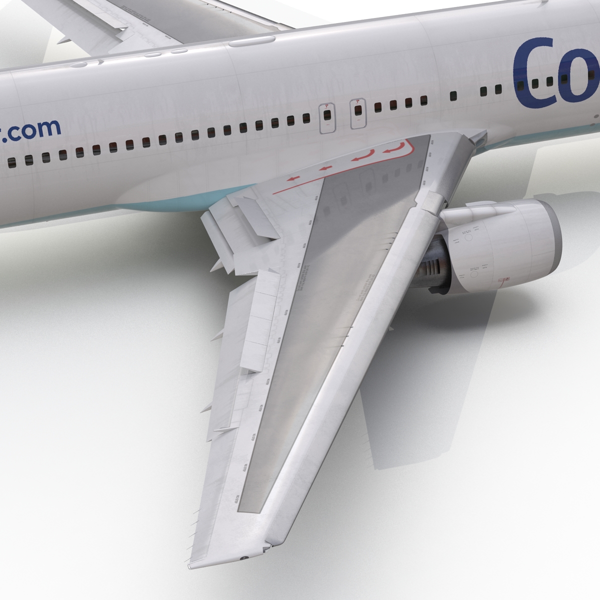 Boeing 767 300 Condor Flugdienst Rigged 3D model