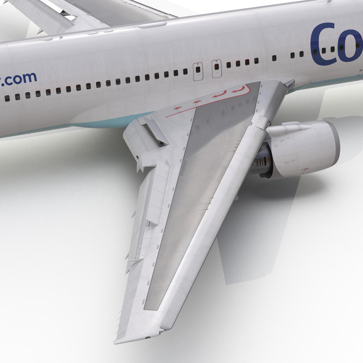 Boeing 767 300 Condor Flugdienst Rigged 3D model