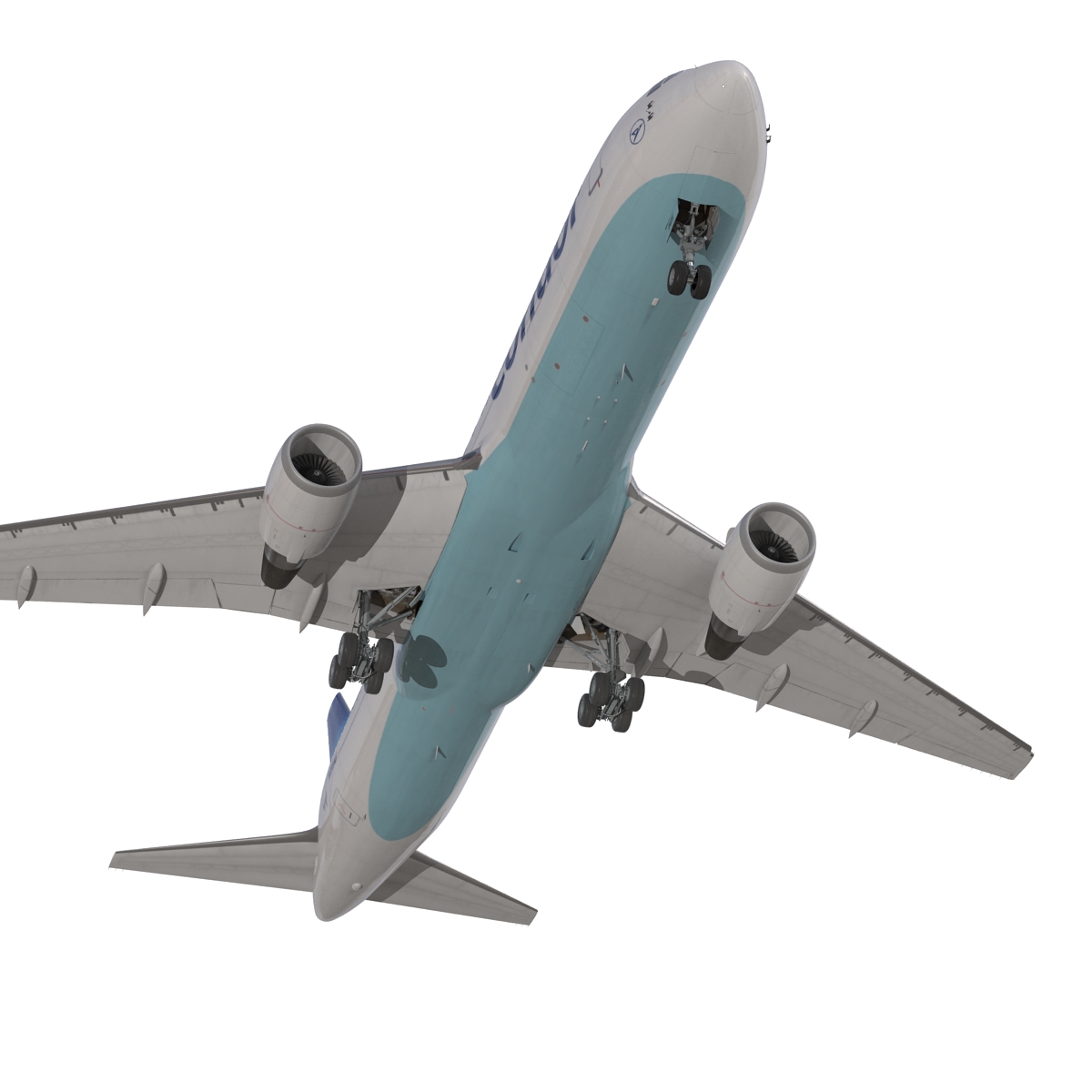 Boeing 767 300 Condor Flugdienst Rigged 3D model