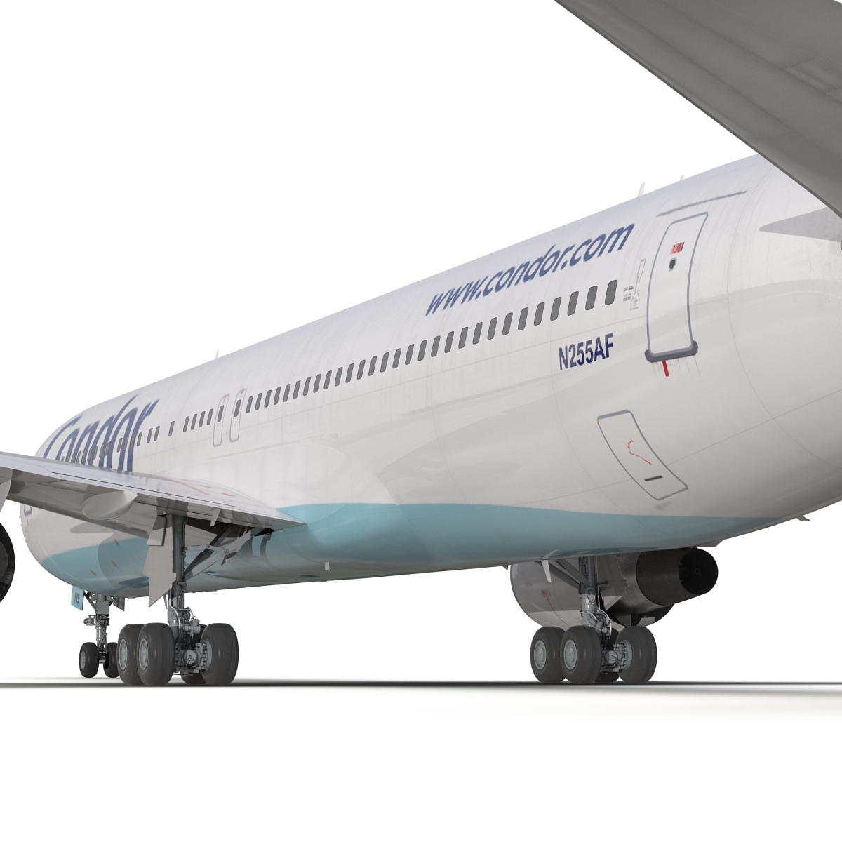 Boeing 767 300 Condor Flugdienst Rigged 3D model