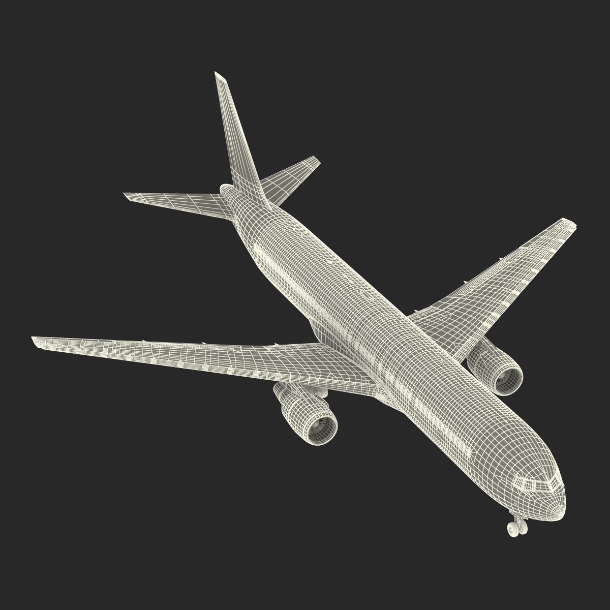 Boeing 767 300 Condor Flugdienst Rigged 3D model