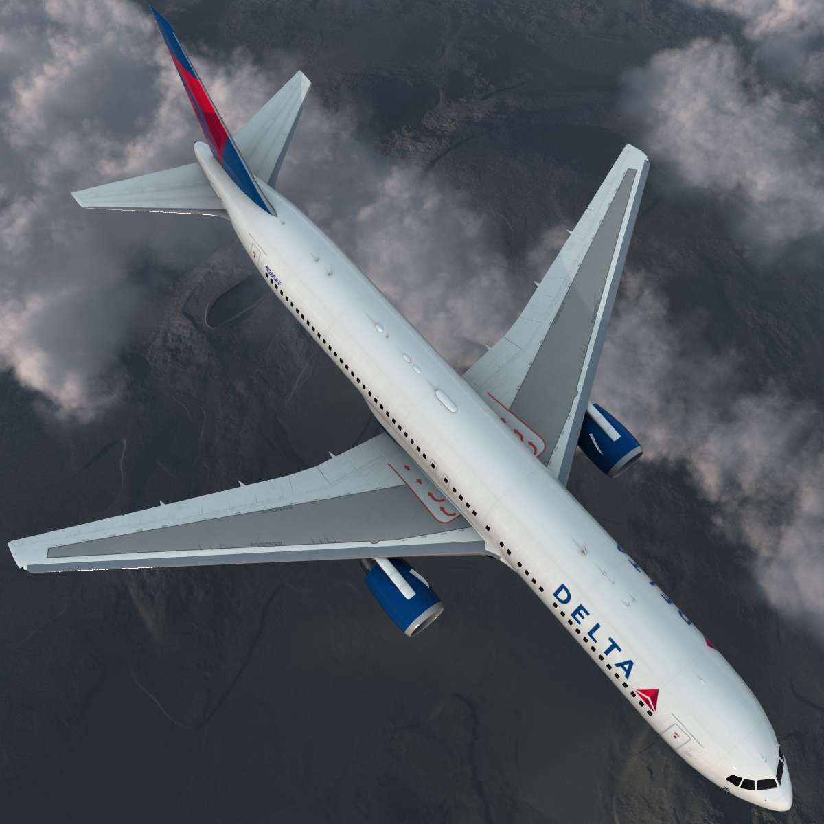 3D model Boeing 767 300 Delta Air Lines