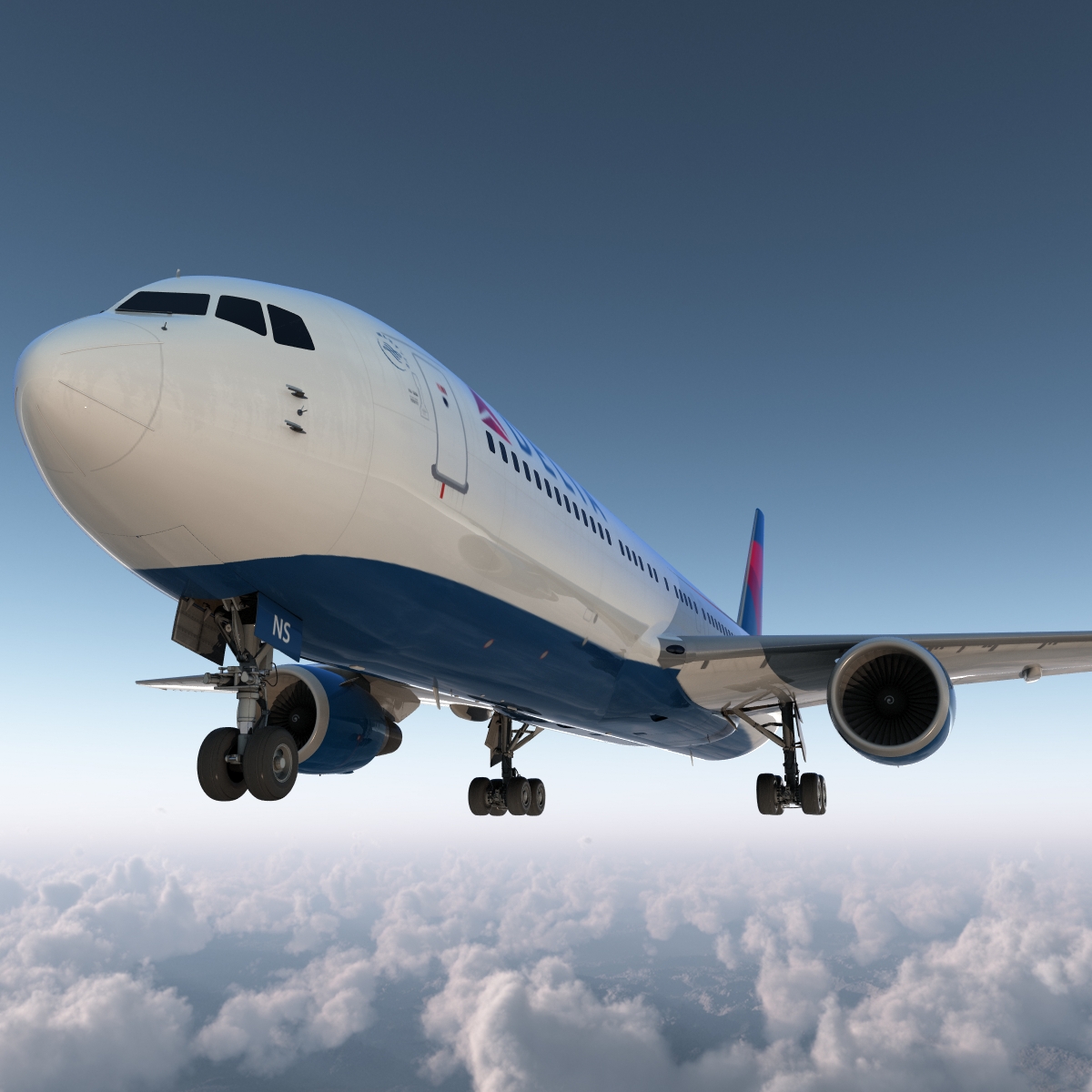 3D model Boeing 767 300 Delta Air Lines